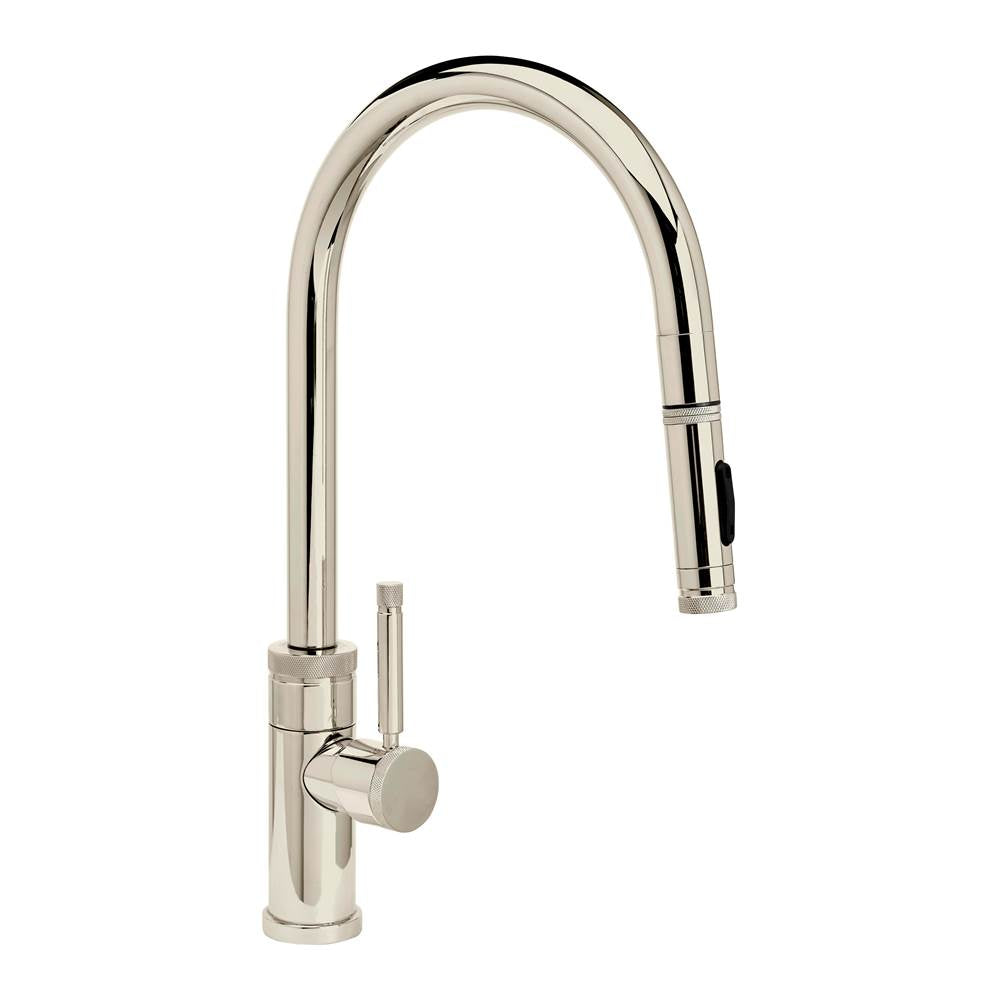 Waterstone - Waterstone Industrial PLP Pulldown Faucet - Toggle Sprayer - Angled Spout - Polished Nickel