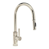 Waterstone - Waterstone Industrial PLP Pulldown Faucet - Toggle Sprayer - Angled Spout - Polished Nickel