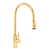 Waterstone - Waterstone Modern Extended Reach PLP Pulldown Faucet - Lever Sprayer - Polished Brass