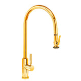 Waterstone - Waterstone Modern Extended Reach PLP Pulldown Faucet - Lever Sprayer - Polished Gold