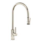 Waterstone - Waterstone Modern Extended Reach PLP Pulldown Faucet - Lever Sprayer - Polished Nickel