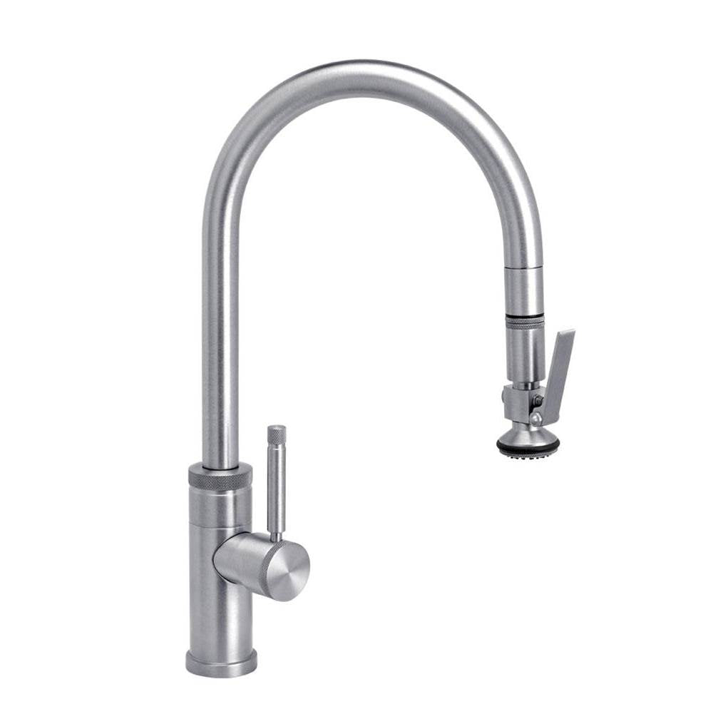 Waterstone - Waterstone Industrial PLP Pulldown Faucet - Lever Sprayer - Satin Chrome