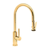 Waterstone - Waterstone Modern PLP Pulldown Faucet - Lever Sprayer - Polished Brass