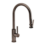 Waterstone - Waterstone Modern PLP Pulldown Faucet - Lever Sprayer - Angled Spout - Black Nickel