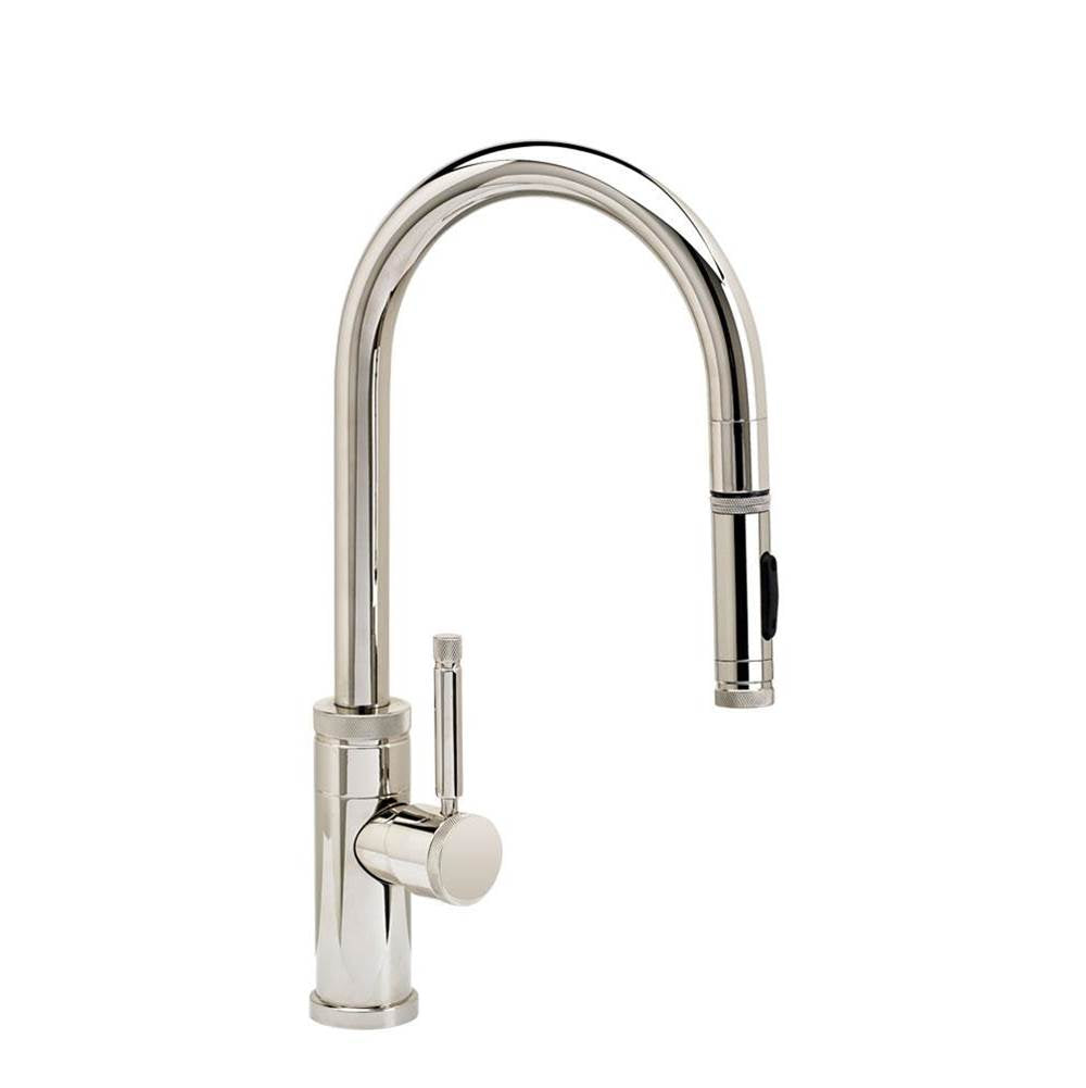 Waterstone - Waterstone Industrial PLP Pulldown Faucet - Toggle Sprayer - Unlacquered Polished Brass