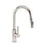 Waterstone - Waterstone Industrial Prep Size PLP Pulldown Faucet - Toggle Sprayer - Angled Spout - Unlacquered Polished Brass