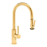 Waterstone - Waterstone Industrial Prep Size PLP Pulldown Faucet - Lever Sprayer - Polished Brass