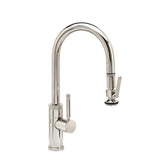 Waterstone - Waterstone Industrial Prep Size PLP Pulldown Faucet - Lever Sprayer - Unlacquered Polished Brass