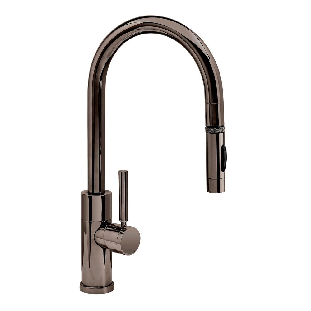 Waterstone - Waterstone Modern PLP Pulldown Faucet - Toggle Sprayer - Black Nickel