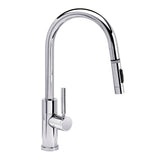 Waterstone - Waterstone Modern Prep Size PLP Pulldown Faucet - Toggle Sprayer - Angled Spout - Chrome