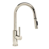 Waterstone - Waterstone Modern Prep Size PLP Pulldown Faucet - Toggle Sprayer - Angled Spout - Polished Nickel