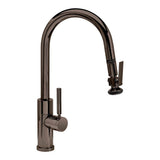 Waterstone - Waterstone Modern Prep Size PLP Pulldown Faucet - Lever Sprayer - Angled Spout - Black Nickel