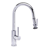 Waterstone - Waterstone Modern Prep Size PLP Pulldown Faucet - Lever Sprayer - Angled Spout - Chrome