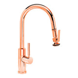 Waterstone - Waterstone Modern Prep Size PLP Pulldown Faucet - Lever Sprayer - Angled Spout - Polished Copper