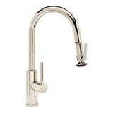 Waterstone - Waterstone Modern Prep Size PLP Pulldown Faucet - Lever Sprayer - Angled Spout - Polished Nickel