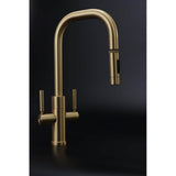 Fulton Modern Extended Reach 2 Handle Plp Faucet - Toggle Sprayer