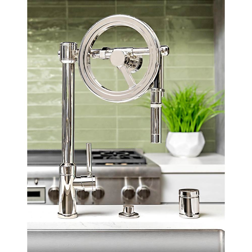 Waterstone Endeavor Wheel Pulldown Faucet - Toggle Sprayer