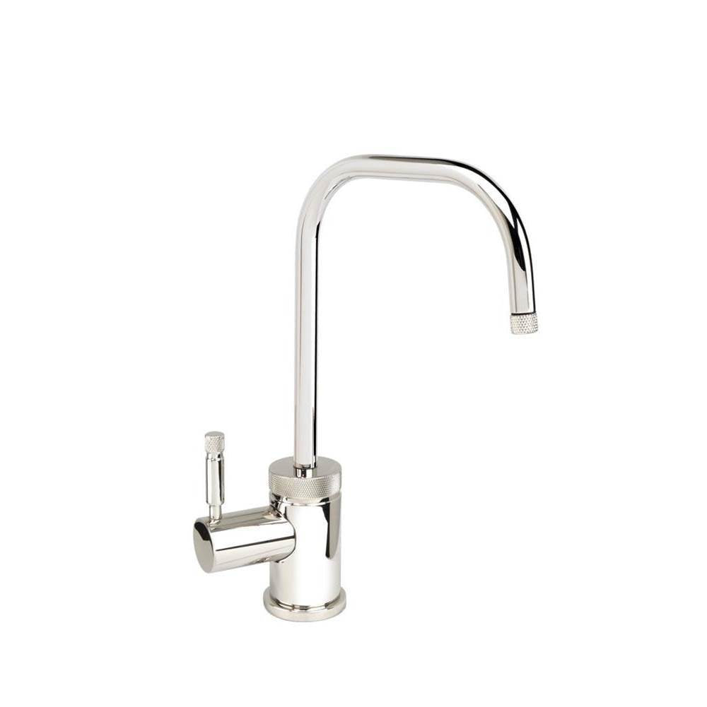 Waterstone - Waterstone Industrial Hot Only Filtration Faucet - 2 Bend U-Spout - Unlacquered Polished Brass