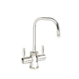 Waterstone - Waterstone Industrial Hot and Cold Filtration Faucet - 2 Bend U-Spout - Unlacquered Polished Brass