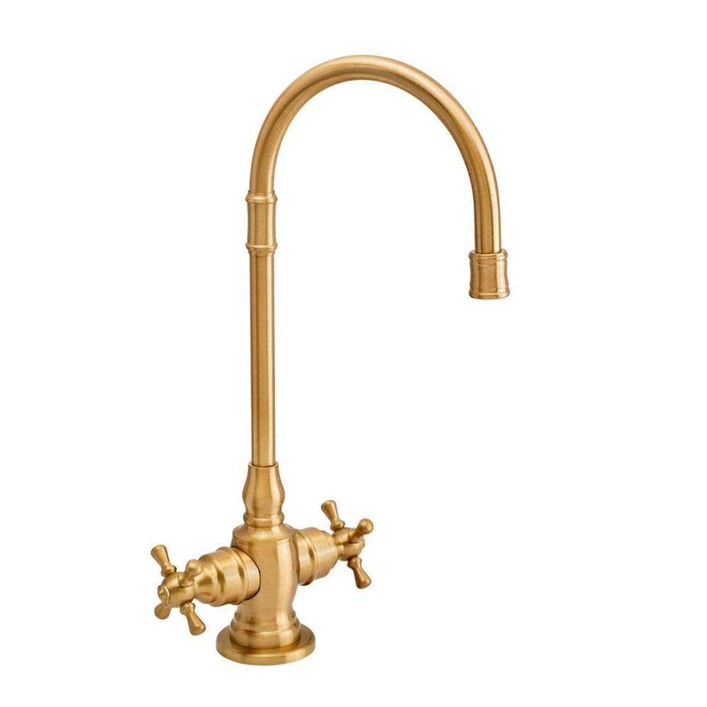 Waterstone - Waterstone Pembroke Bar Faucet - Cross Handles - Graphite