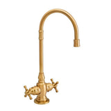 Waterstone - Waterstone Pembroke Bar Faucet - Cross Handles - Graphite