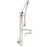 Waterstone - Waterstone Contemporary Gantry Pulldown Faucet - 18'' Articulated Spout - Graphite