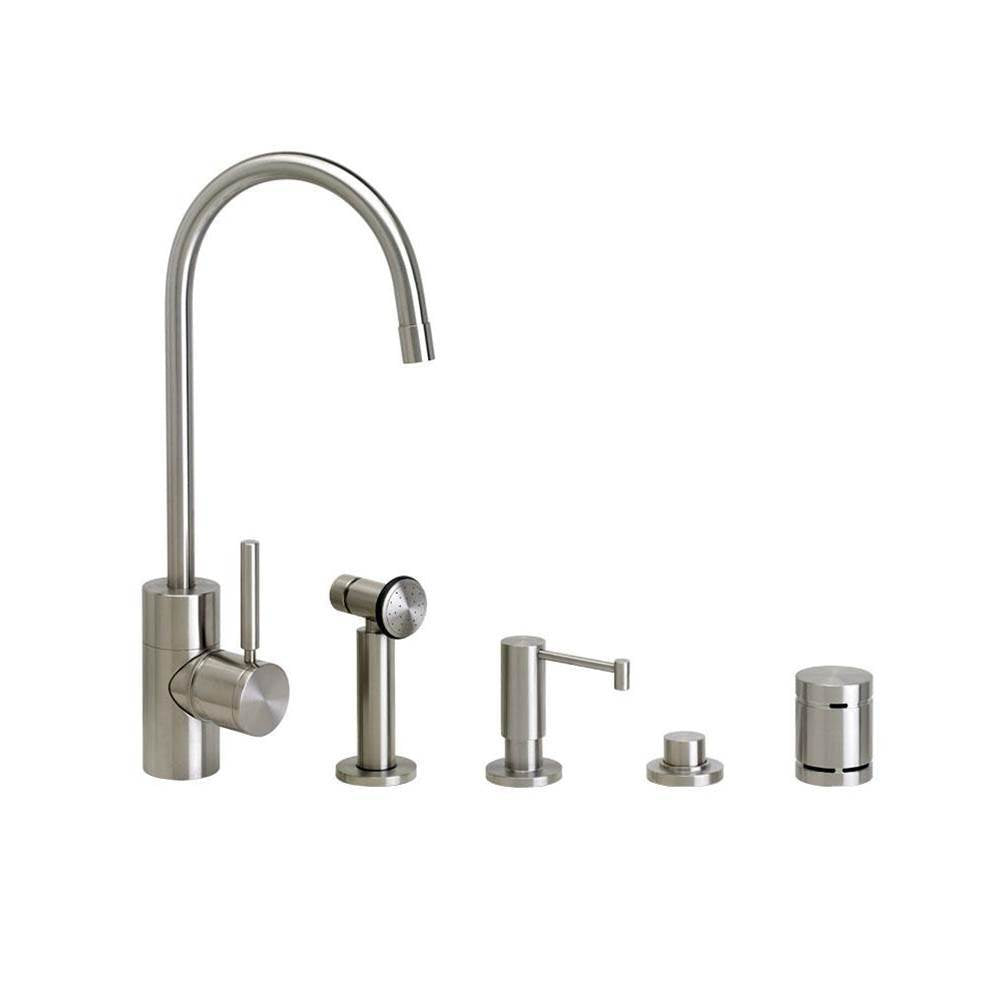 Waterstone - Waterstone Parche Prep Faucet - 4pc. Suite - Graphite