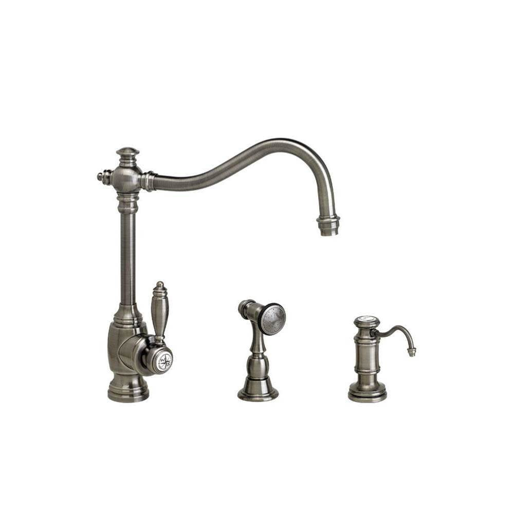 Waterstone - Waterstone Annapolis Kitchen Faucet - 2pc. Suite - Graphite