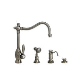 Waterstone - Waterstone Annapolis Kitchen Faucet - 3pc. Suite - Graphite