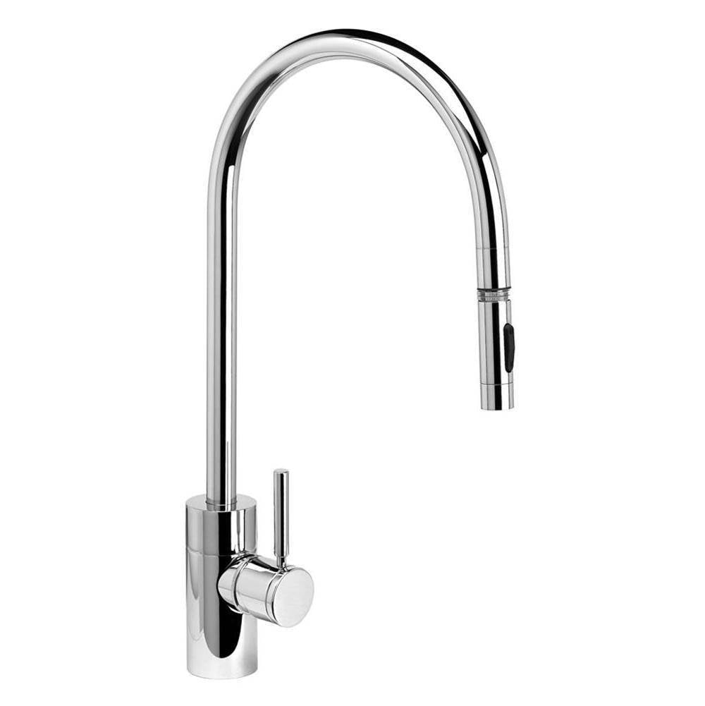 Waterstone - Waterstone Contemporary Extended Reach PLP Pulldown Faucet - Toggle Sprayer - Graphite