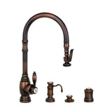 Waterstone - Waterstone Traditional PLP Pulldown Faucet - 4pc. Suite - Graphite