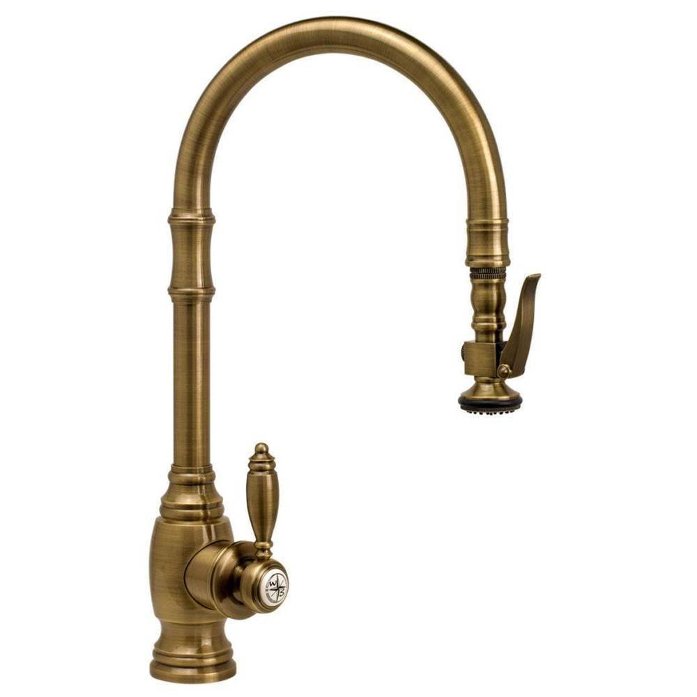 Waterstone - Waterstone Traditional Prep Size PLP Pulldown Faucet - Angled Spout - Graphite