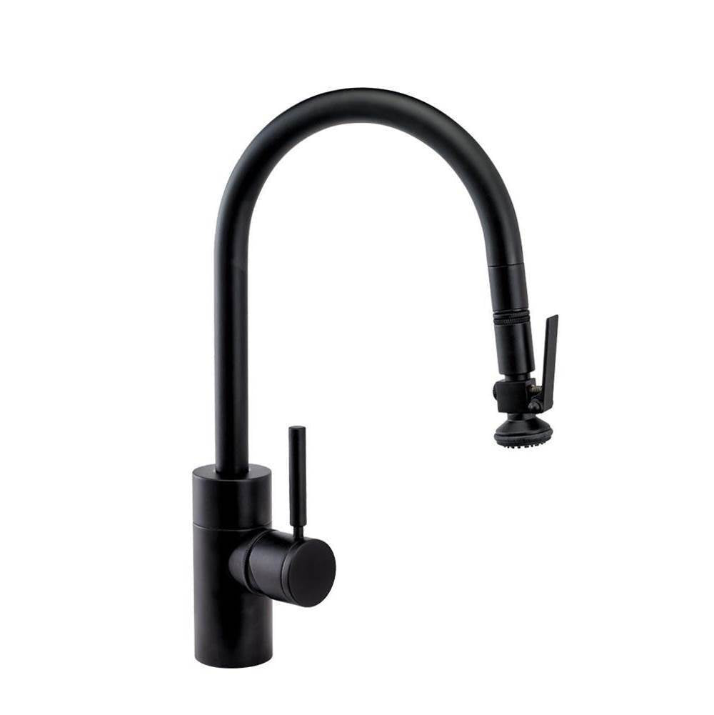 Waterstone - Waterstone Contemporary PLP Pulldown Faucet - Lever Sprayer - Graphite