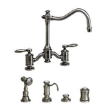 Waterstone - Waterstone Annapolis Bridge Faucet - Lever Handles - 4pc. Suite - Graphite