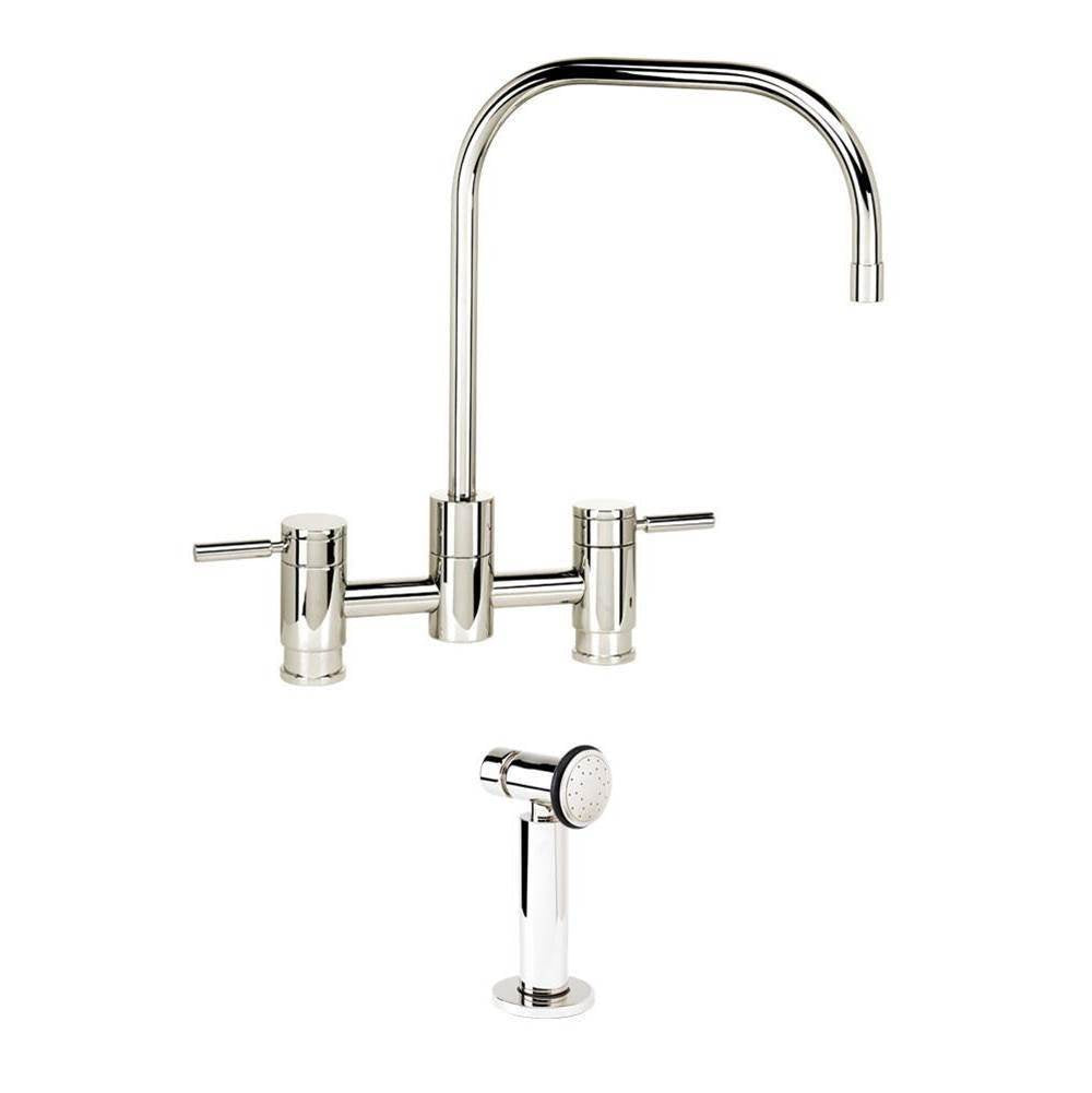 Waterstone - Waterstone Fulton Bridge Faucet w/ Side Spray - Graphite