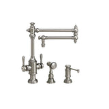Waterstone - Waterstone Towson Two Handle Kitchen Faucet - 18'' Spout - 2pc. Suite - Graphite