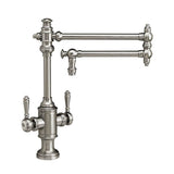 Waterstone - Waterstone Towson Two Handle Kitchen Faucet - 18'' Articulated Spout - Graphite