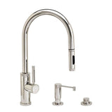 Waterstone - Waterstone Industrial PLP Pulldown Faucet -Toggle Sprayer - 3pc. Suite - Graphite