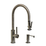 Waterstone - Waterstone Industrial PLP Pulldown Faucet - Lever Sprayer - 2pc. Suite - Graphite