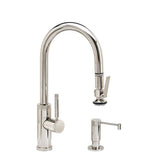 Waterstone - Waterstone Industrial Prep Size PLP Pulldown Faucet - Lever Sprayer - 2pc. Suite - Graphite