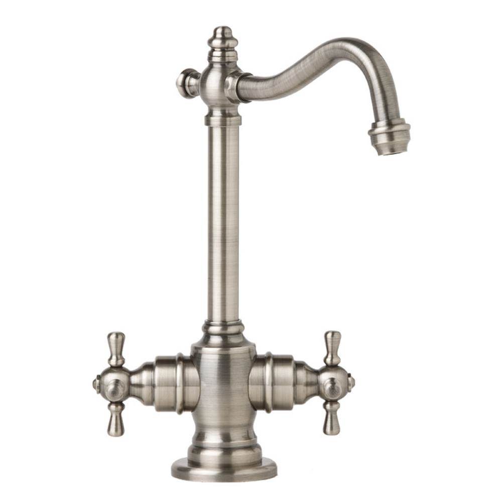 Waterstone - Waterstone Annapolis Hot and Cold Filtration Faucet - Cross Handles - Polished Brass