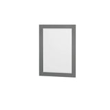 Sheffield 48 Inch Single Bathroom Vanity in Dark Gray, White Cultured Marble Countertop, Undermount Square Sink, 24 Inch Mirror