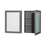 Sheffield 48 Inch Single Bathroom Vanity in Espresso, White Carrara Marble Countertop, Undermount Oval Sink, and Medicine Cabinet
