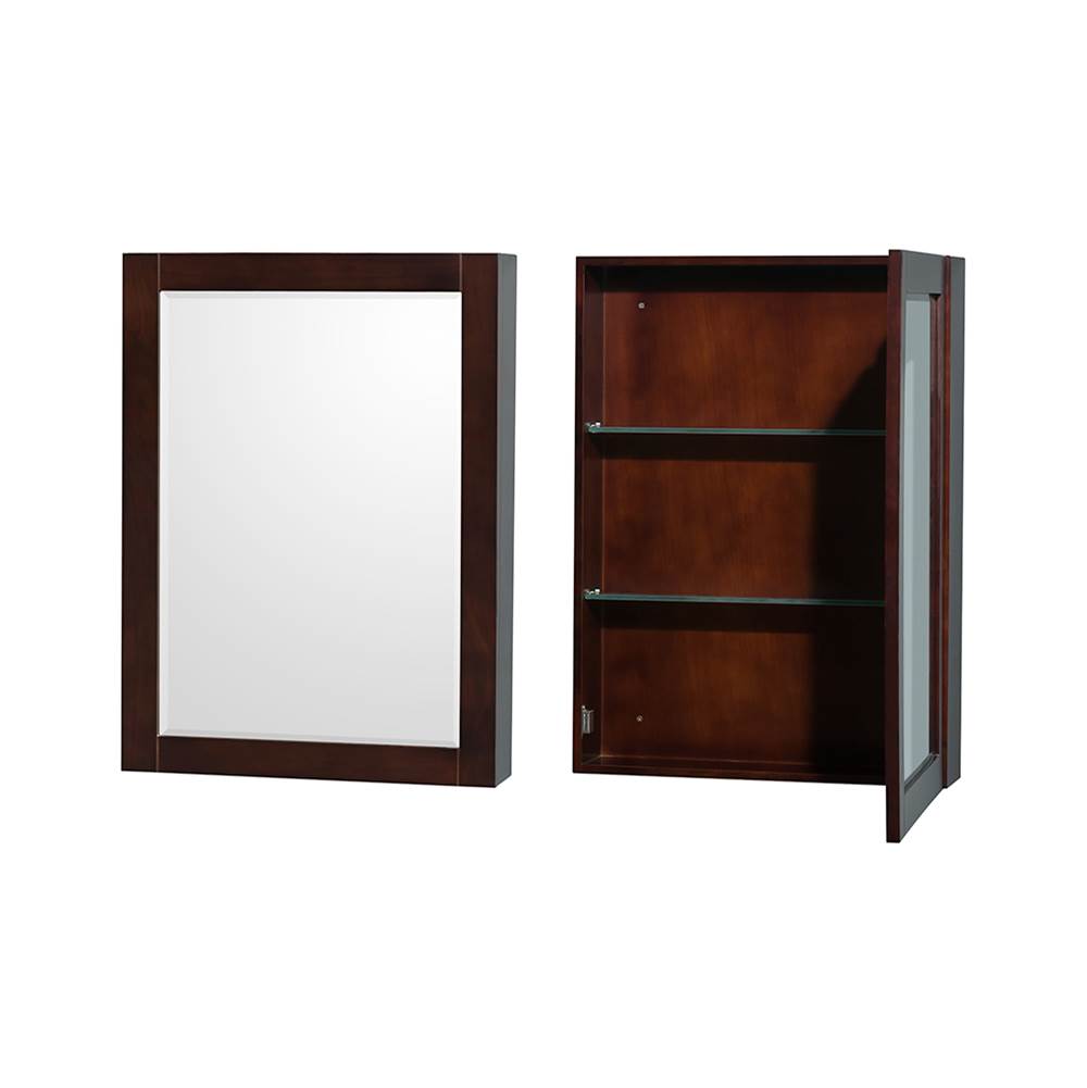 Sheffield 72 Inch Double Bathroom Vanity in Espresso, White Cultured Marble Countertop, Undermount Square Sinks, Medicine Cabinets