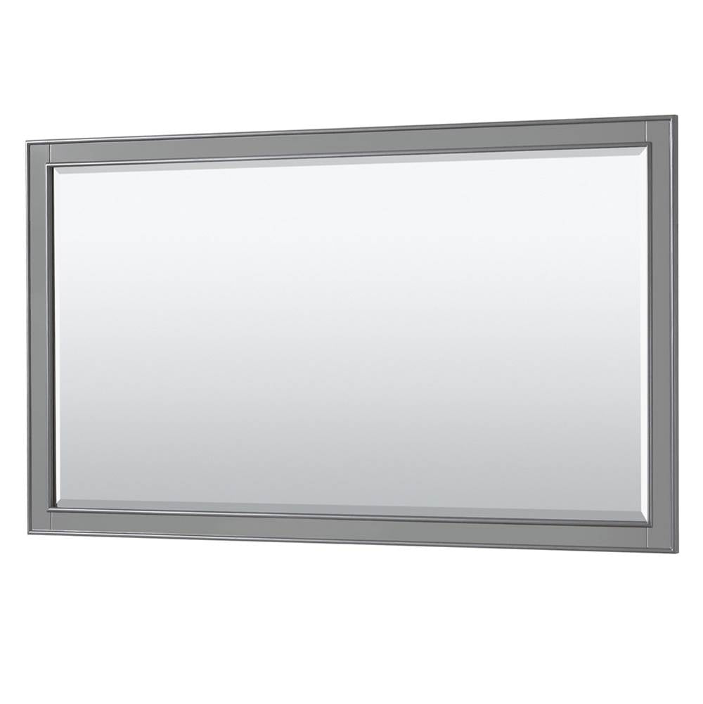 Deborah 60 Inch Single Bathroom Vanity in Dark Espresso, No Countertop, No Sink, and 58 Inch Mirror