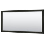 Deborah 80 Inch Double Bathroom Vanity in Dark Espresso, White Cultured Marble Countertop, Undermount Square Sinks, 70 Inch Mirror