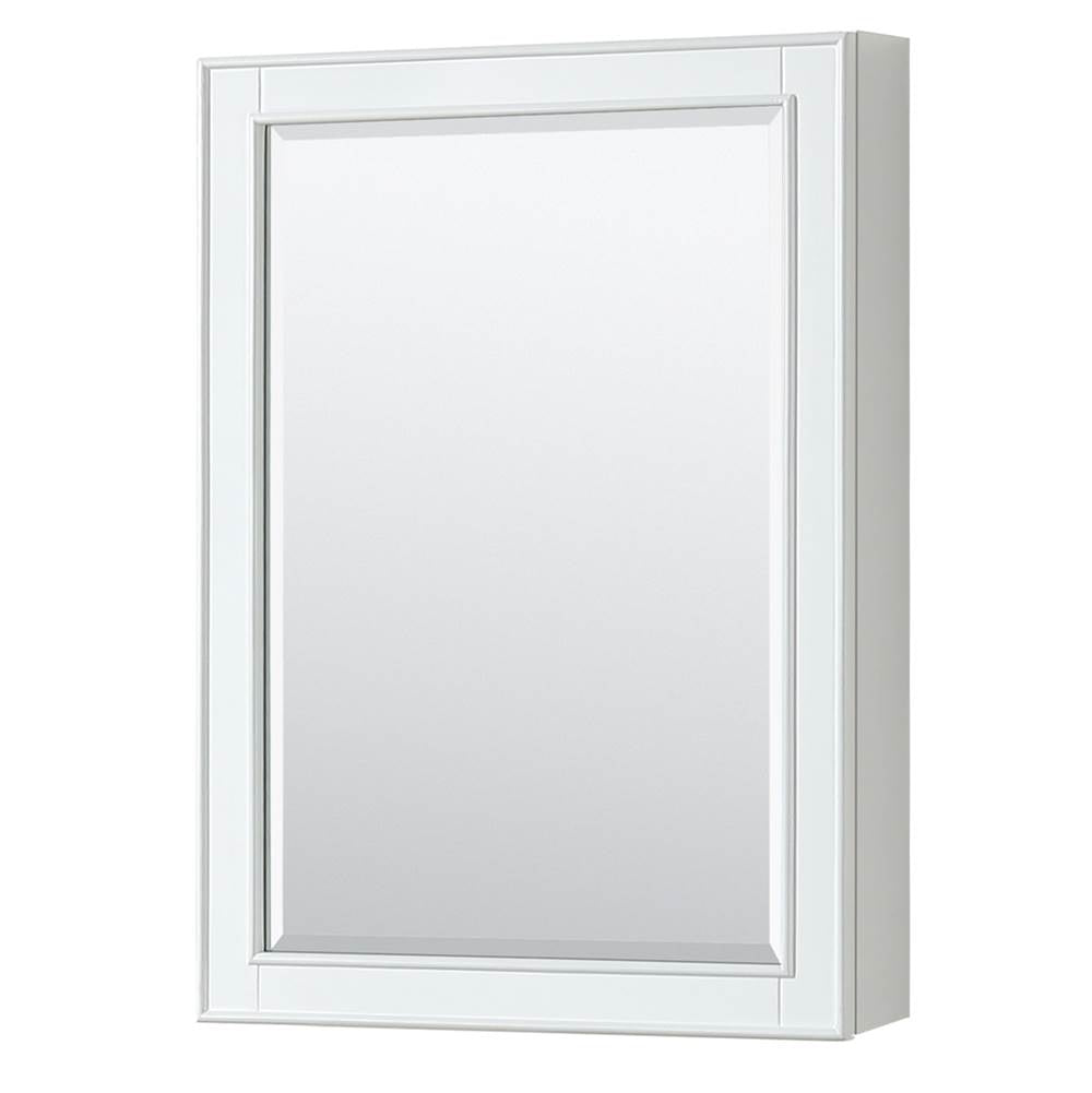 Deborah 80 Inch Double Bathroom Vanity in White, White Cultured Marble Countertop, Undermount Square Sinks, Medicine Cabinets