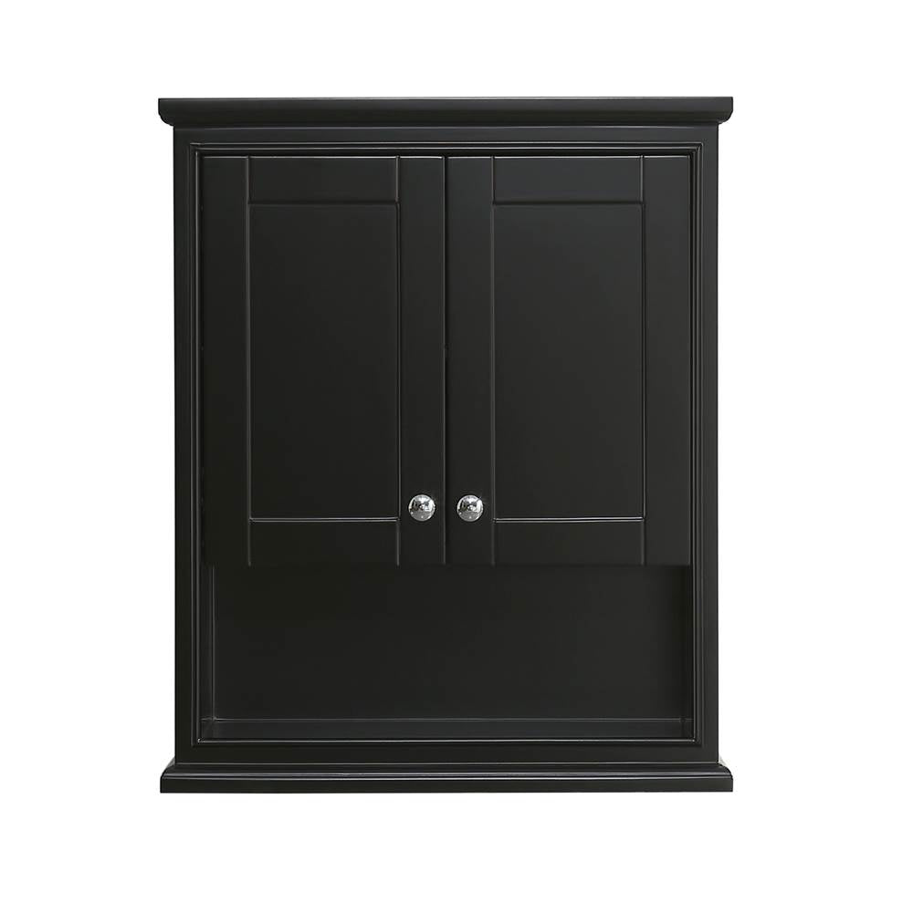 Deborah Wall-Mounted Storage Cabinet in Dark Espresso