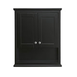 Deborah Wall-Mounted Storage Cabinet in Dark Espresso