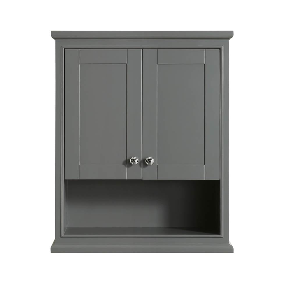 Deborah Bathroom Wall-Mounted Storage Cabinet in Dark Gray